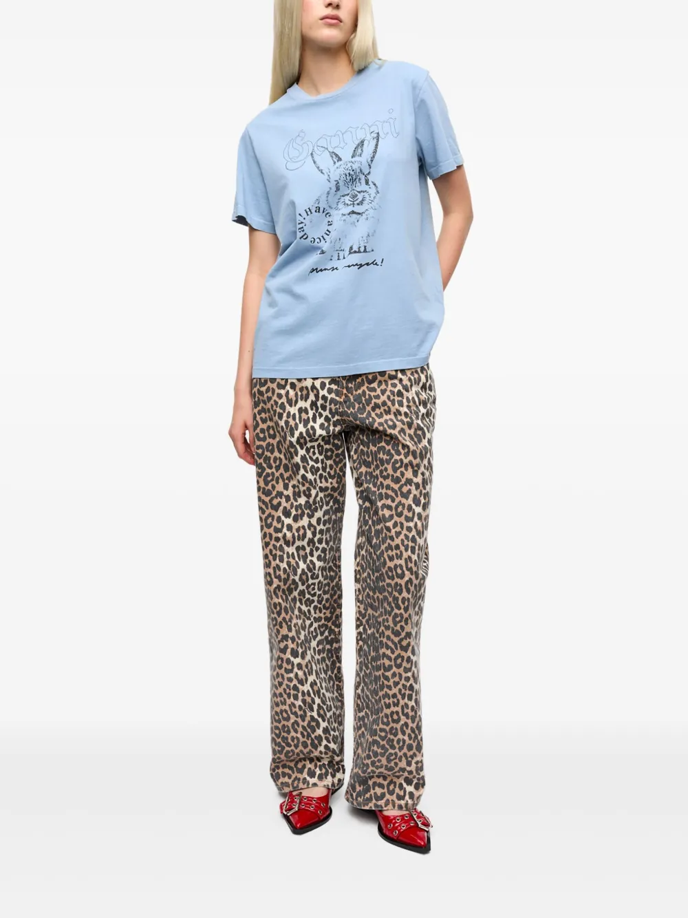 GANNI playera con conejo estampado | Playeras y jerséis | Image 2