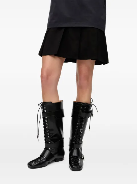 GANNI lace-up boots S2968 - 3