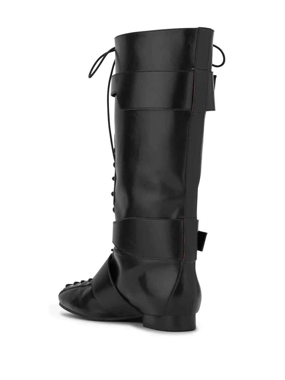 GANNI lace-up boots Black