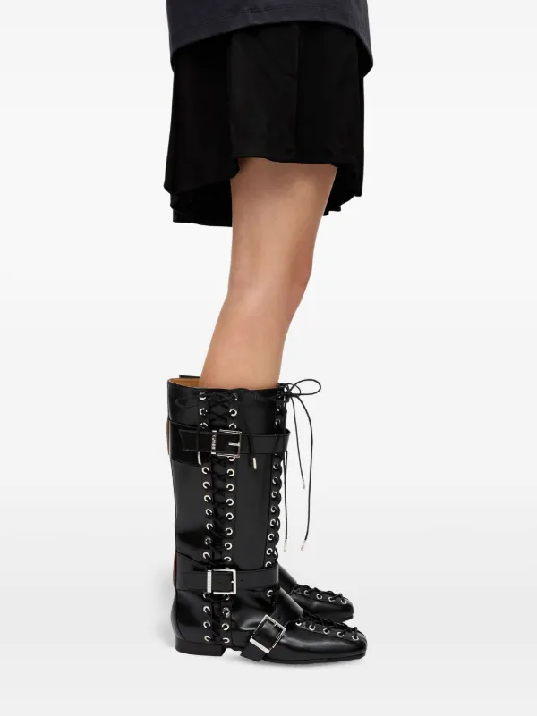 GANNI lace-up Boots | Black | FARFETCH