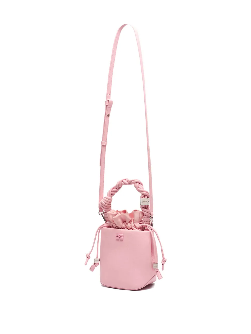 GANNI Bou mini bucket-tas Roze
