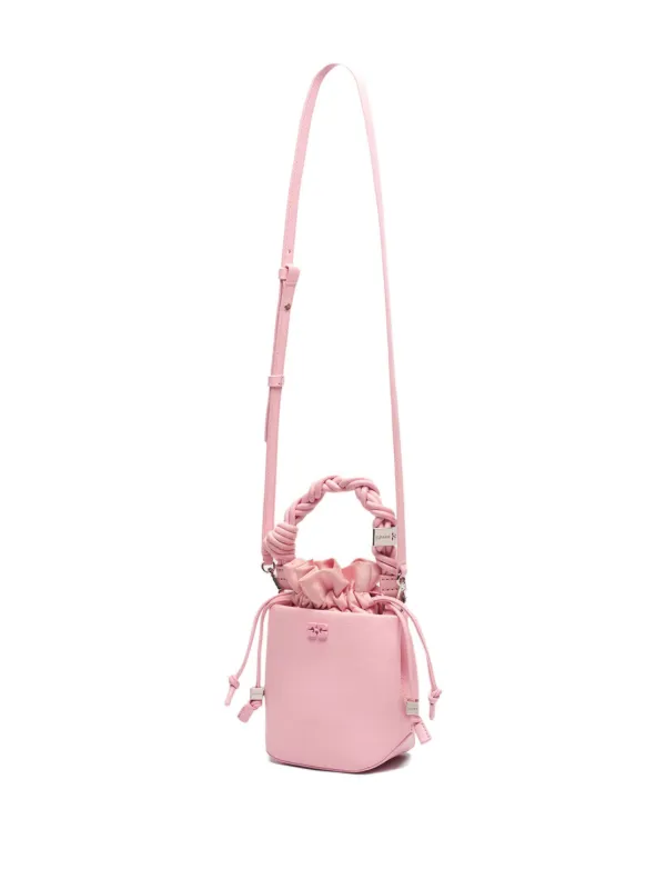 GANNI Mini Bou Bucket Bag | Pink | FARFETCH