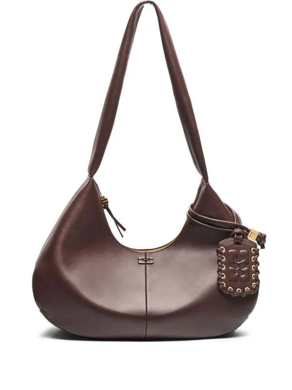 トートバッグ GANNI Women Bags A5817943 BROWN Seal Brown Brown Medium Raffia Tote | GANNI US
