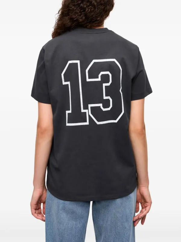 GANNI logo-print T-shirt | Black | FARFETCH