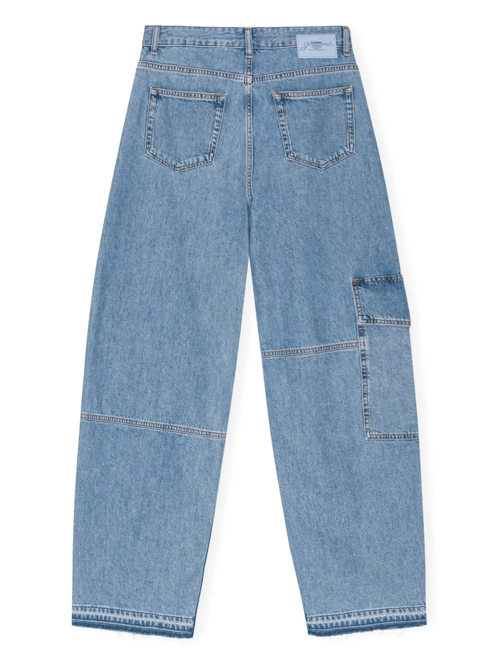 GANNI broderie-anglaise Jeans | Blue | FARFETCH