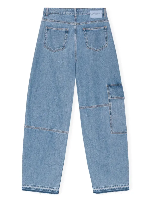 レビュー高評価商品 GANNI broderie-anglaise Jeans | Blue | FARFETCH パンツ