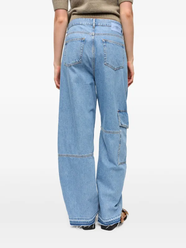 GANNI broderie-anglaise Jeans | Blue | FARFETCH