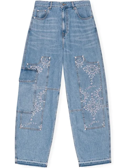 GANNI broderie-anglaise jeans