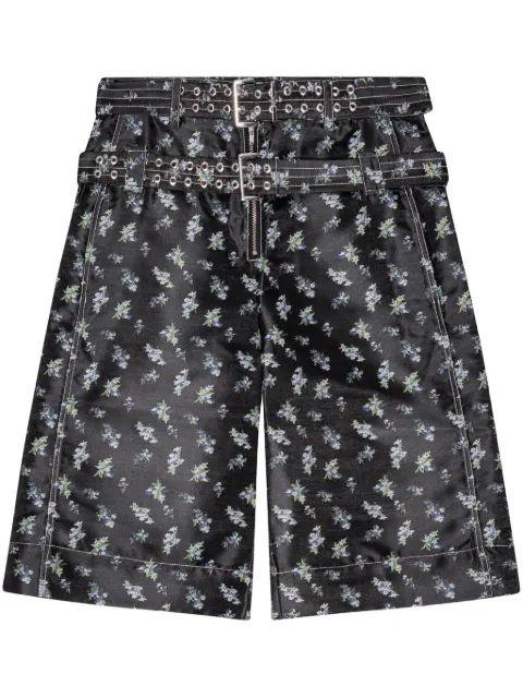 GANNI floral-print shorts