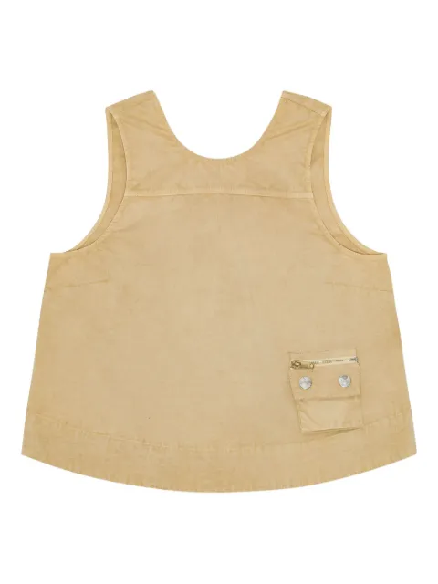 GANNI sleeveless cotton top 