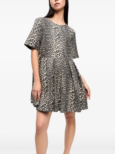 GANNI leopard-print minidress W0362 - 3
