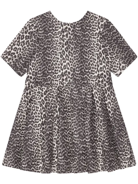 GANNI leopard-print minidress W0362 - 0