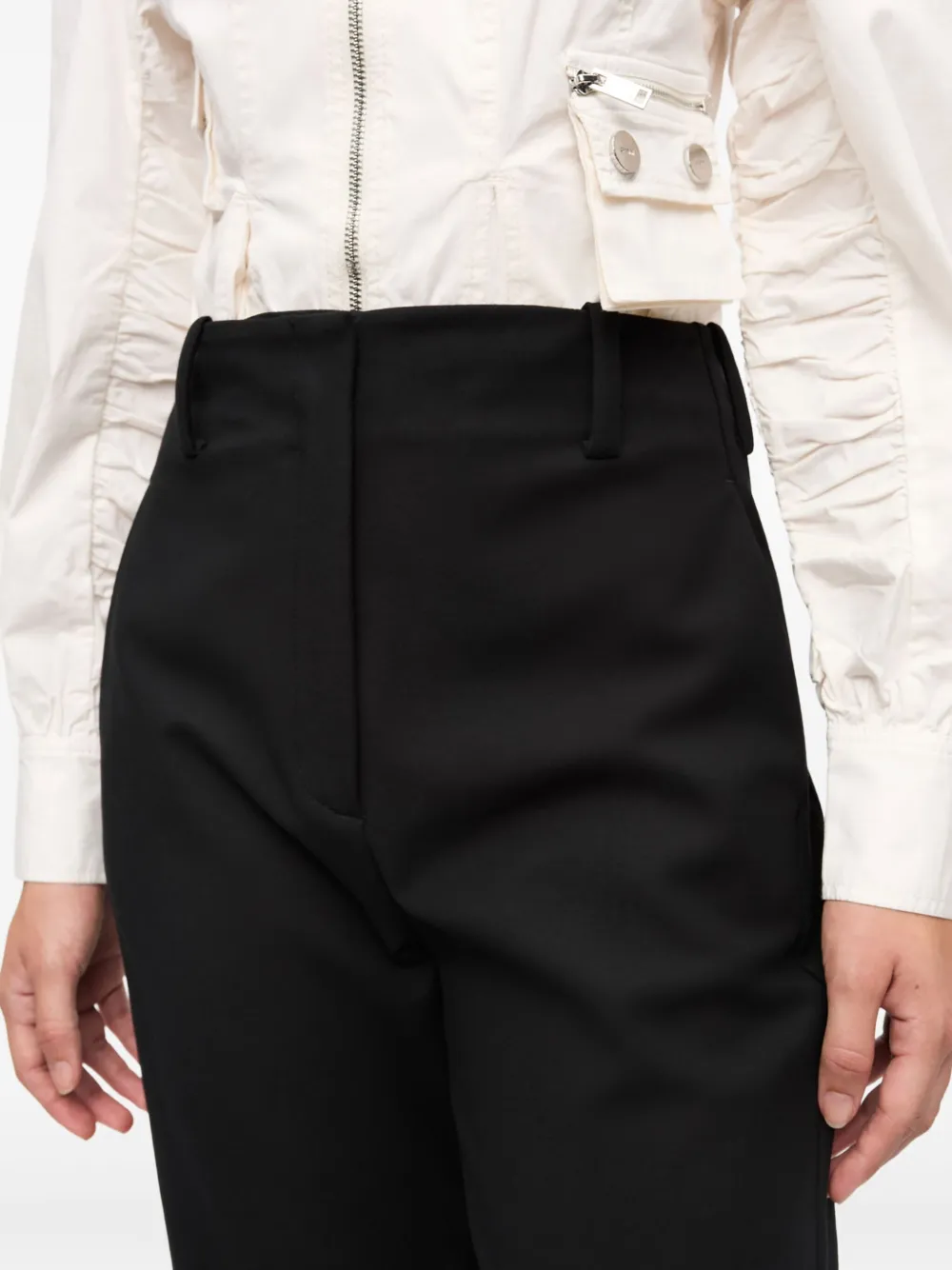 GANNI Palazzo pantalon Zwart