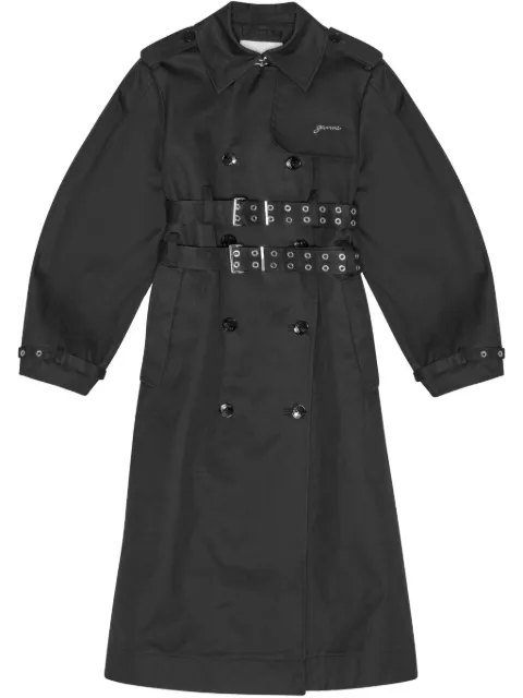 GANNI organic-cotton trench coat
