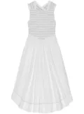 GANNI square-neck midi dress - White