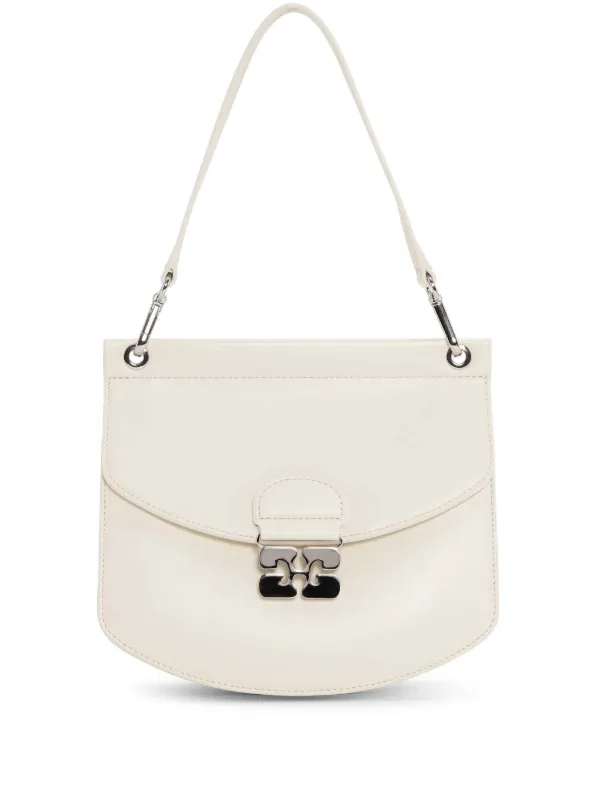 GANNI Bolsa Transversal Com Fecho De Borboleta | Branco | FARFETCH BR