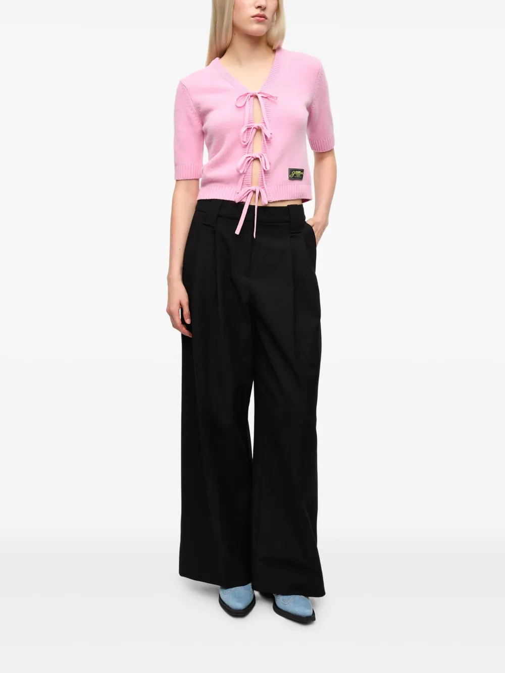 GANNI Vest met korte mouwen Roze
