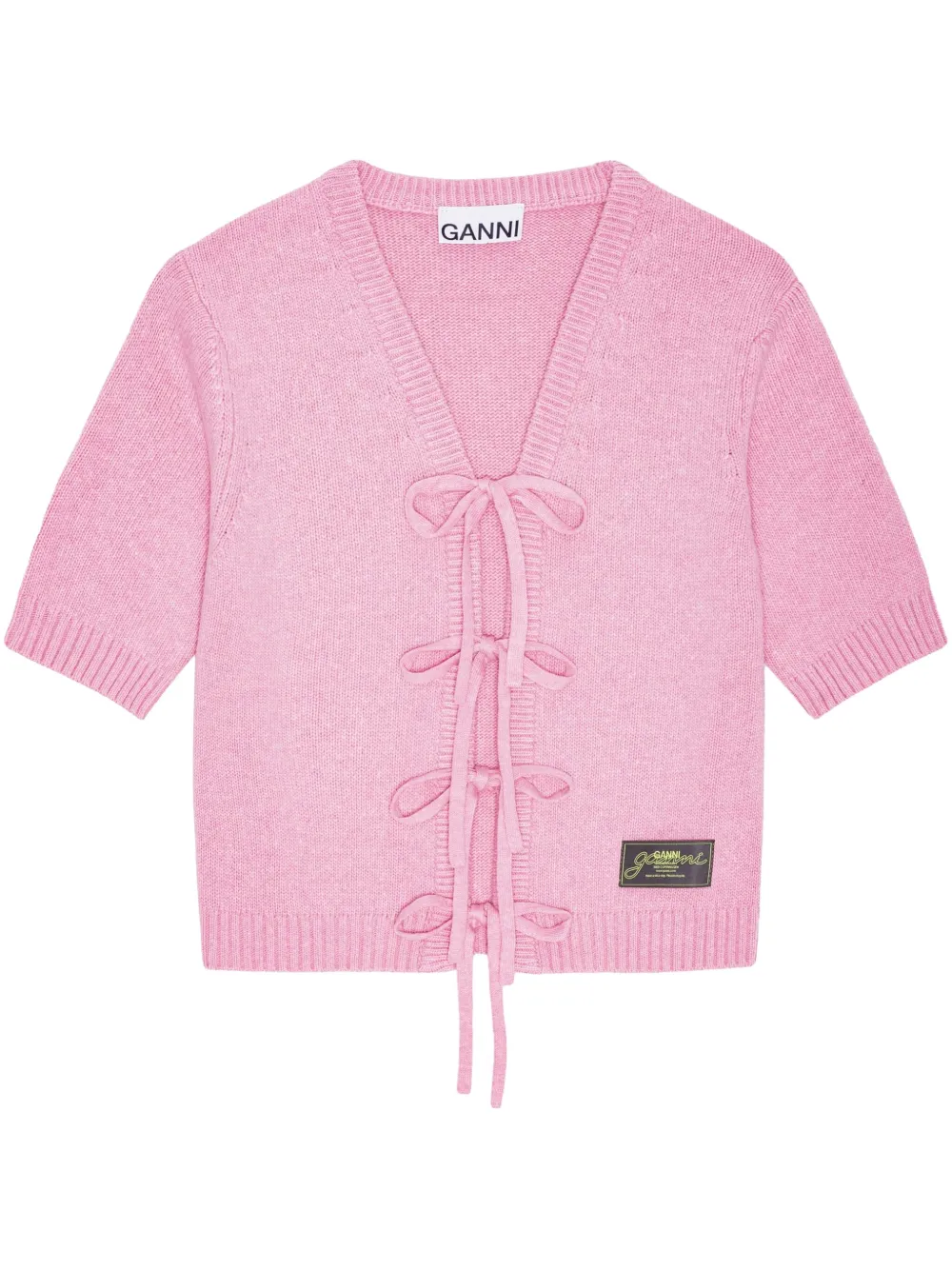 GANNI Vest met korte mouwen Roze
