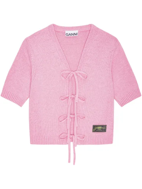 GANNI short-sleeve cardigan