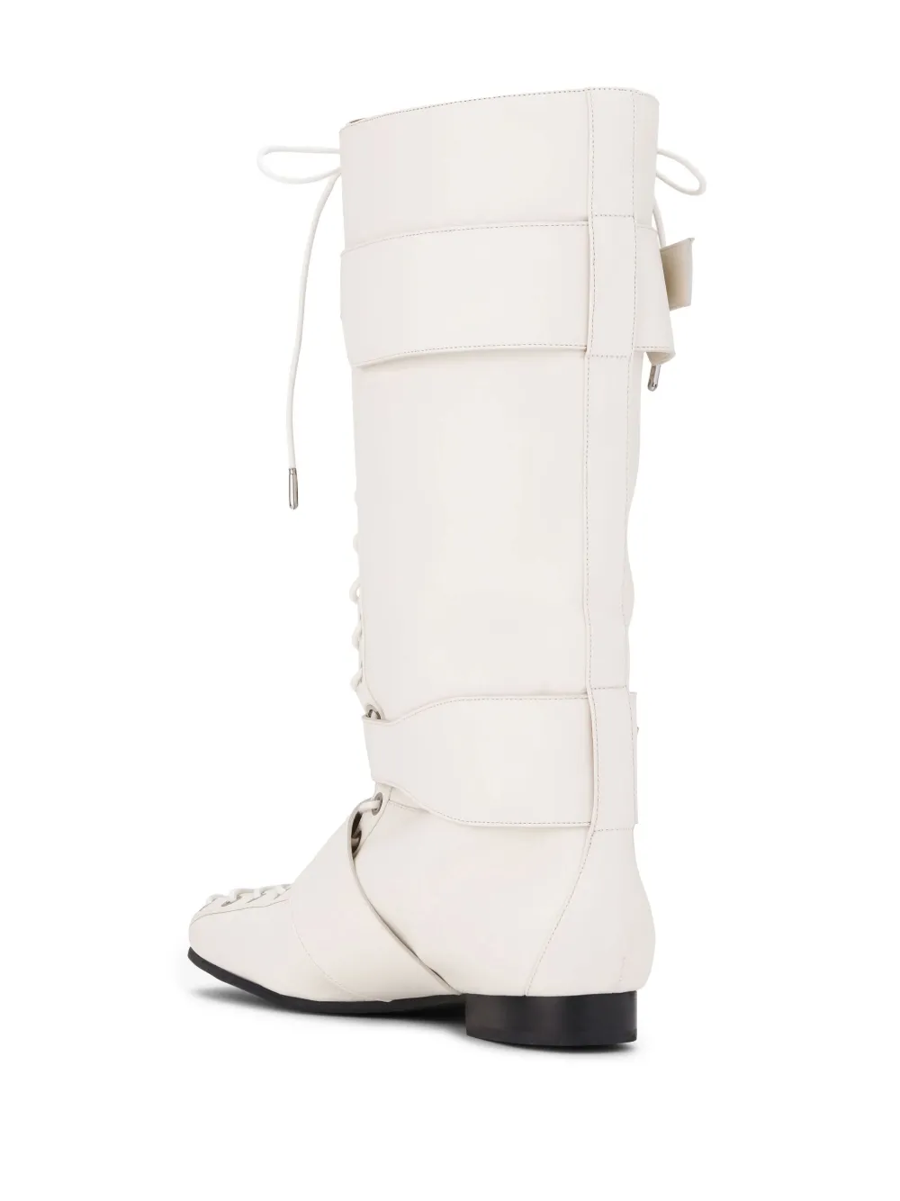 GANNI lace-up boots White
