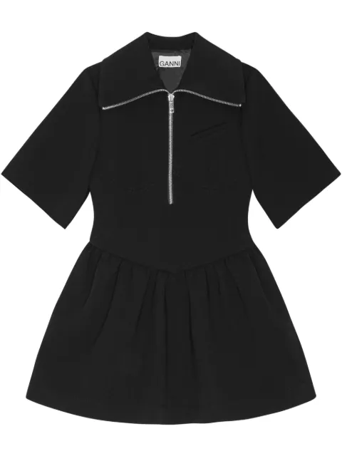 GANNI zip-up minidress W0257 - 0