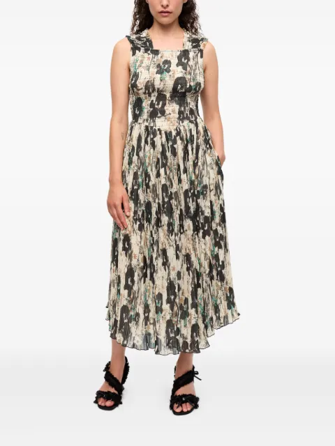 GANNI floral-print dress W0209 - 1