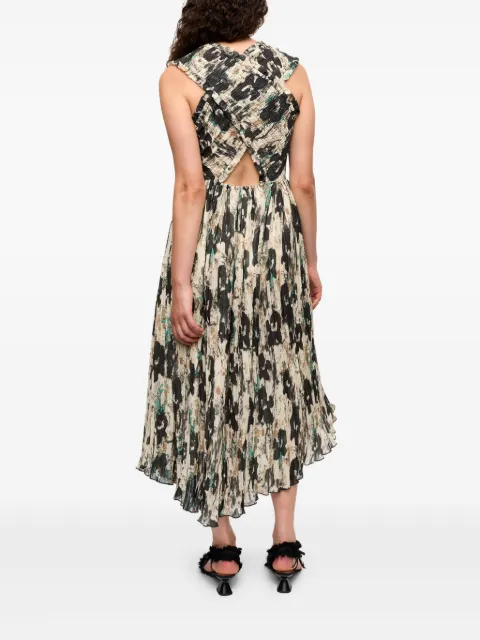 GANNI floral-print dress W0209 - 2
