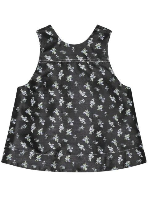 GANNI floral-print top