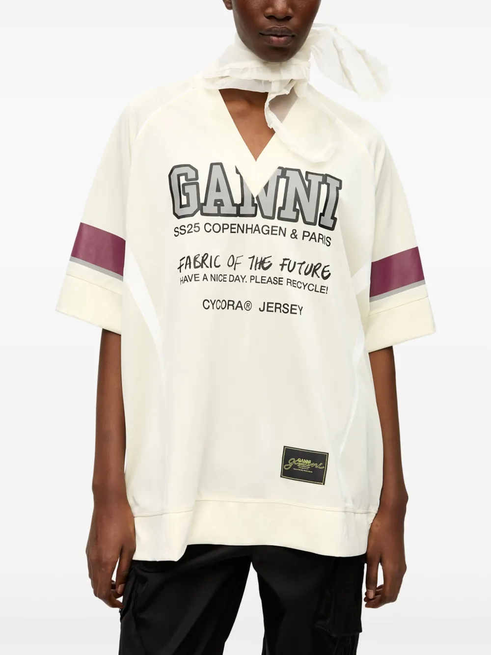 GANNI Future Mesh T-shirt