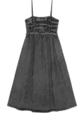 GANNI denim midi dress - Black