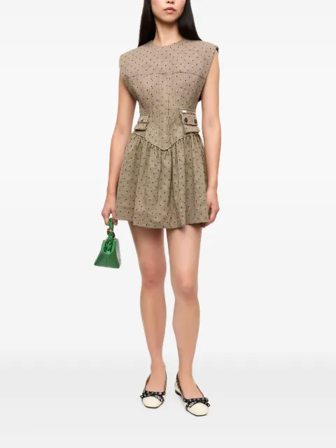 GANNI polka dot-print minidress W0265 - 1