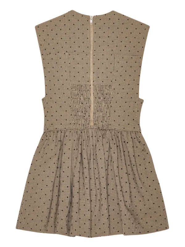 GANNI ポルカドット ミニドレス | ニュートラル | FARFETCH JP