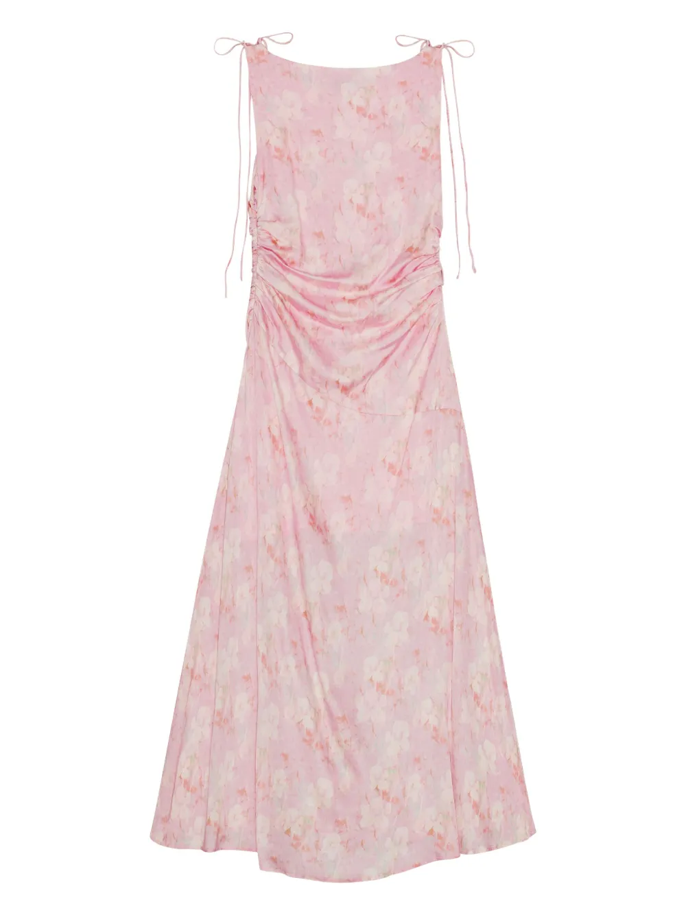 GANNI Jurk met print Roze