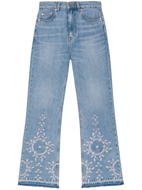 GANNI broderie-anglaise jeans
