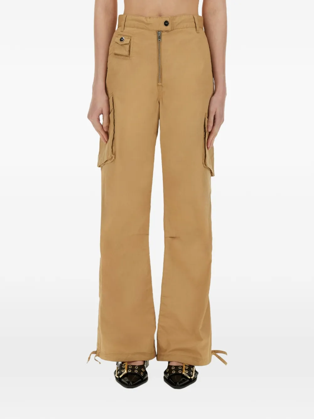 GANNI Cargo broek Beige