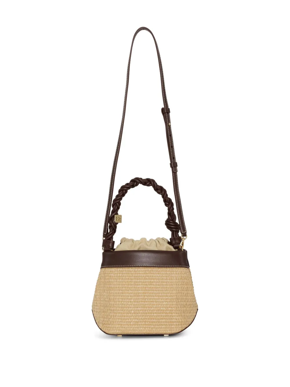 GANNI Bou bucket-tas Beige