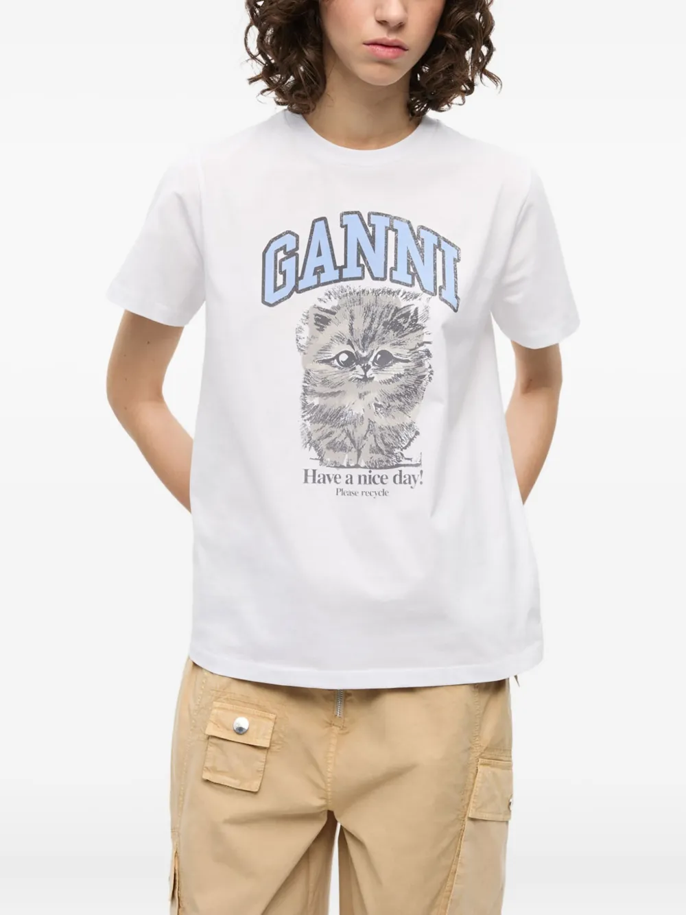 GANNI organic cotton T-shirt