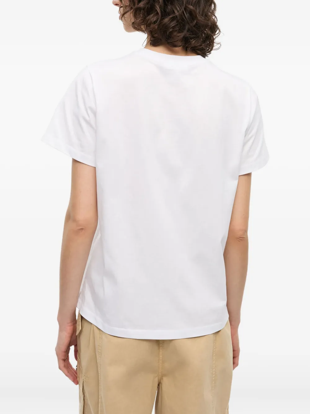 GANNI T-shirt van biologisch katoen Wit