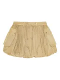 GANNI washed skirt - Neutrals