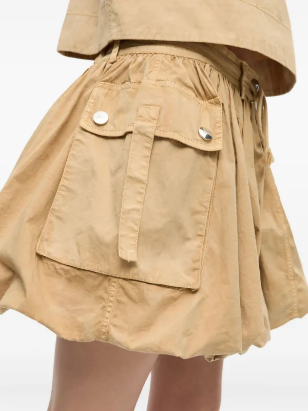 GANNI Washed Skirt | Neutrals | FARFETCH