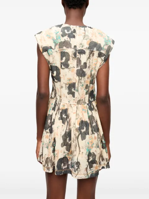 GANNI floral-print dress T4132 - 3
