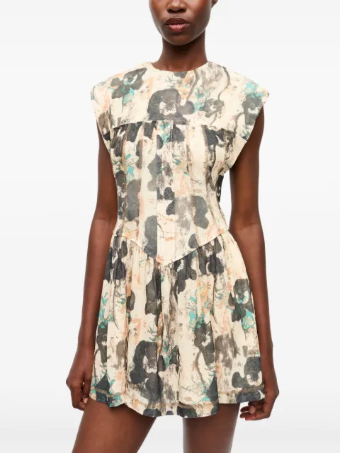GANNI floral-print dress T4132 - 2
