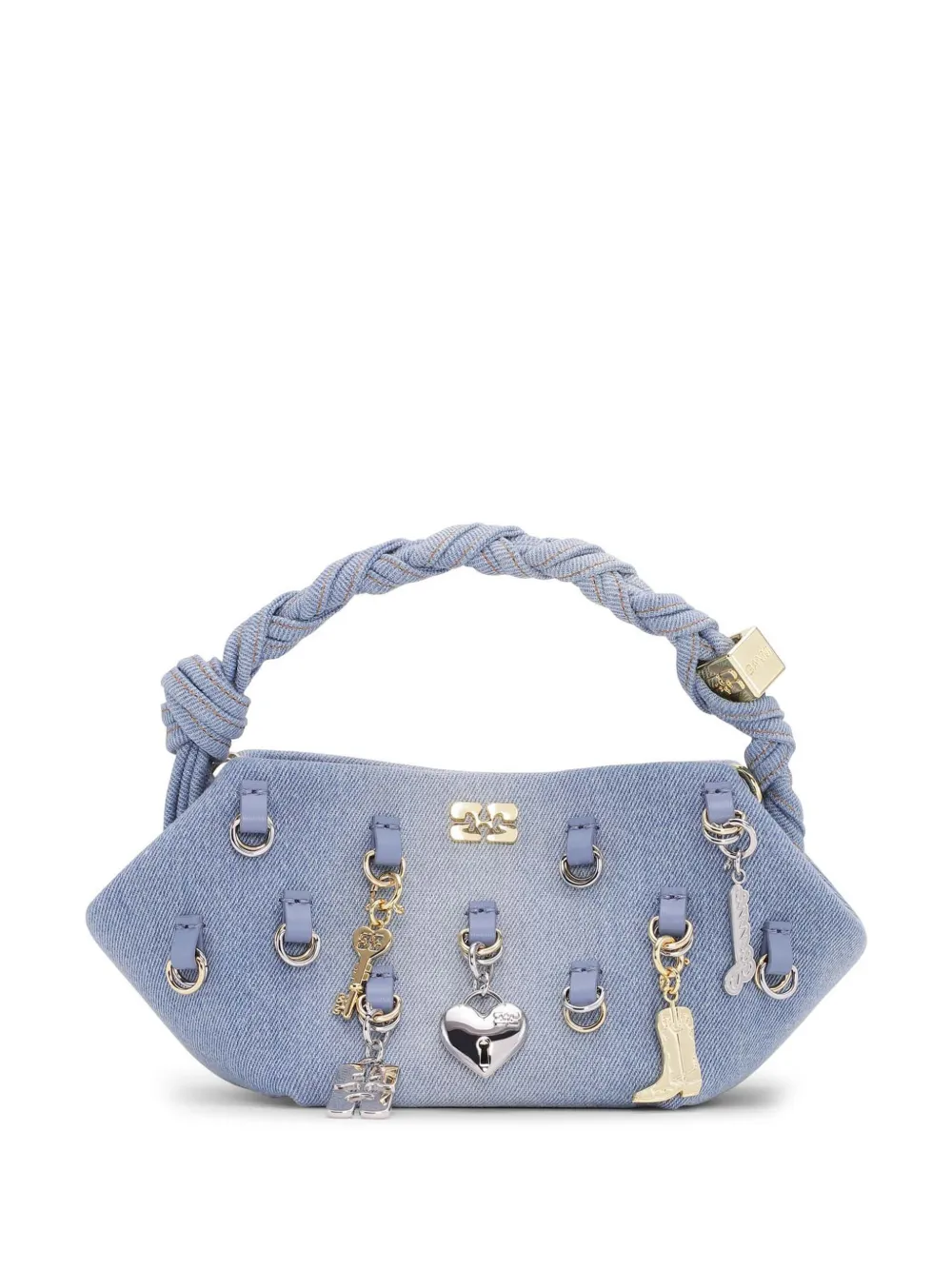GANNI Bou Bag ハンドバッグ S - ブルー GANNI Bou Bag ハンドバッグ S - ブルー