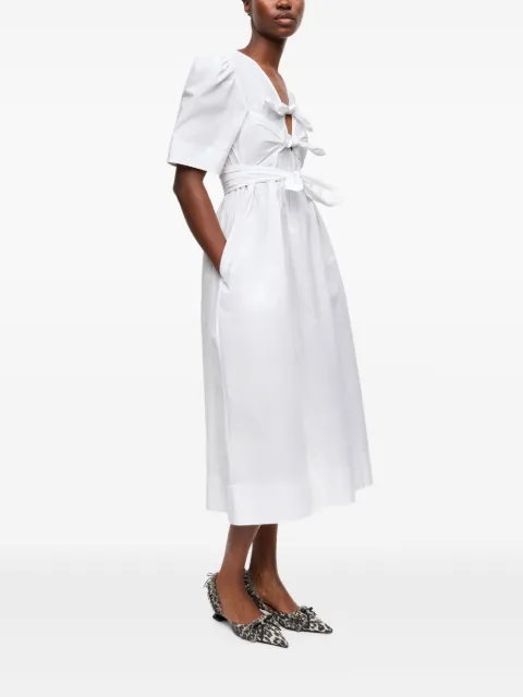 GANNI bow-detailing dress W0306 - 2