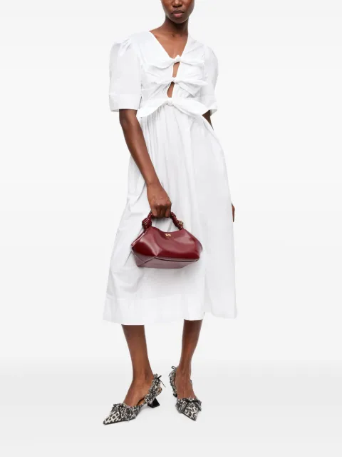 GANNI bow-detailing dress W0306 - 1