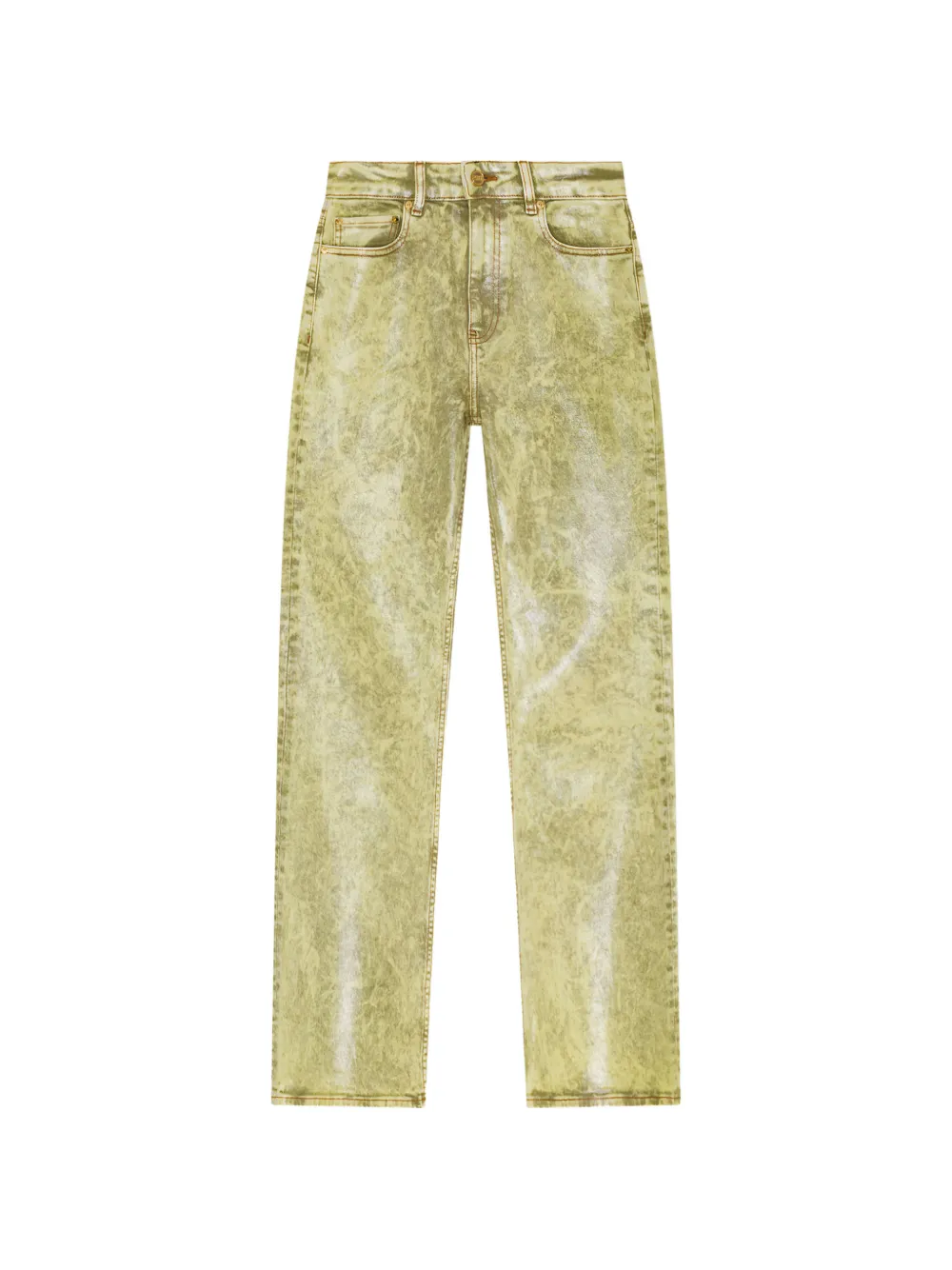GANNI Jeans con effetto schiarito - Verde