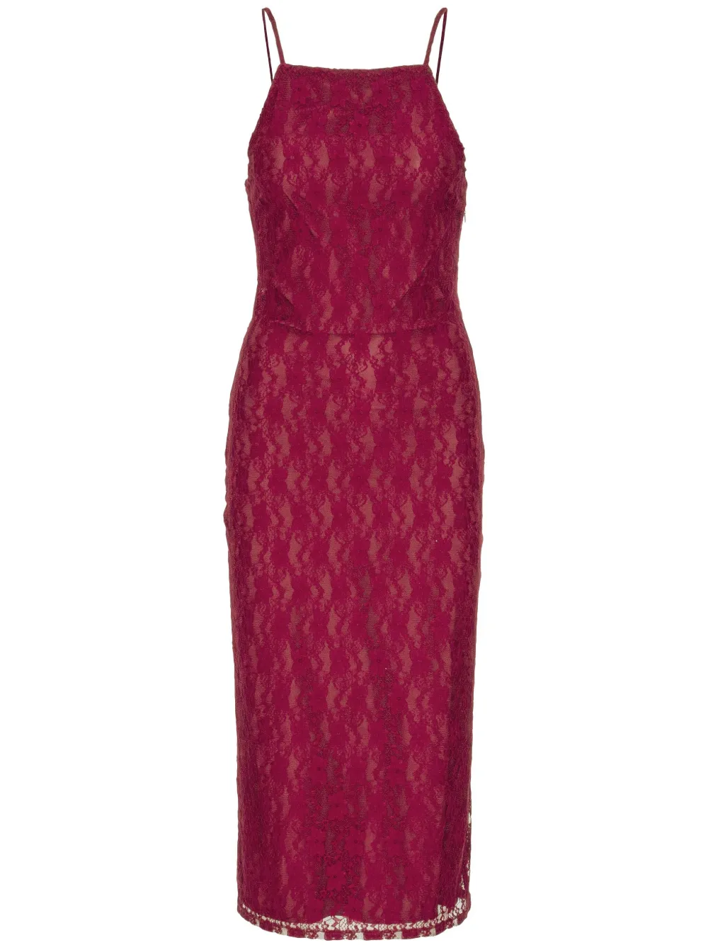 ROTATE BIRGER CHRISTENSEN Vestido longo com renda | Vermelho | Image 1