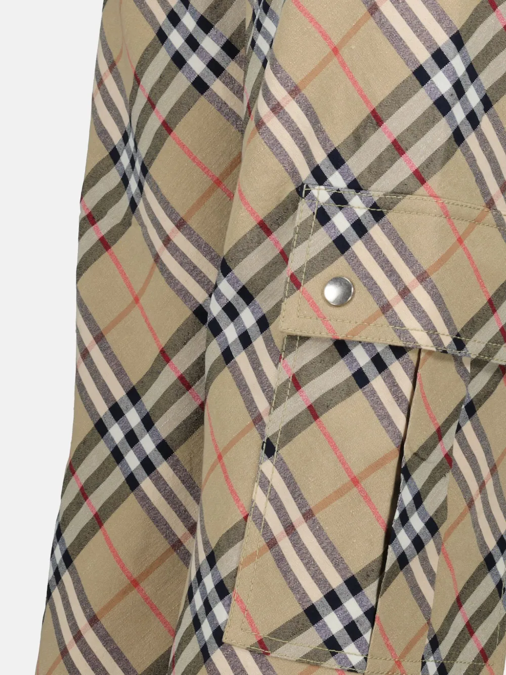 Burberry Geruite broek Beige
