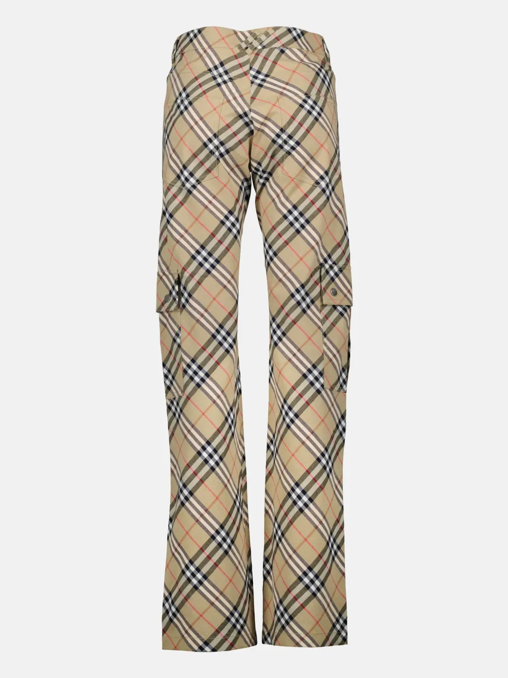 Burberry Geruite broek Beige