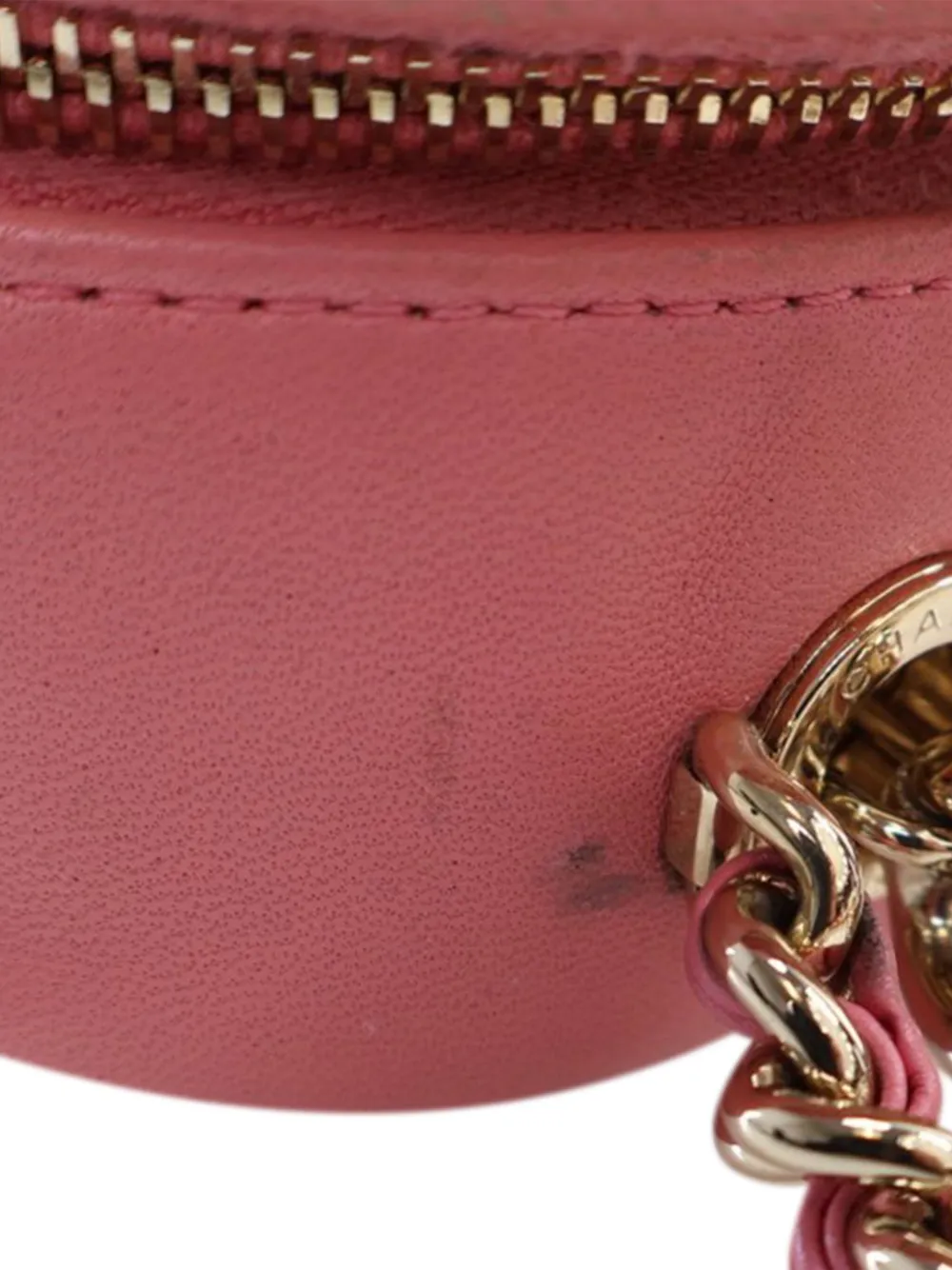 CHANEL Pre-Owned 2019 Quilted Lambskin Studded Beauty Begins Camera Bag satchel - Roze